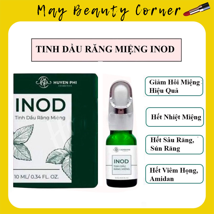 Tinh Dầu Thơm Miệng INOD COOL BREATH Huyền Phi 10ml khử mùi hôi miệng thối mồm nhiệt miệng hiệu quả