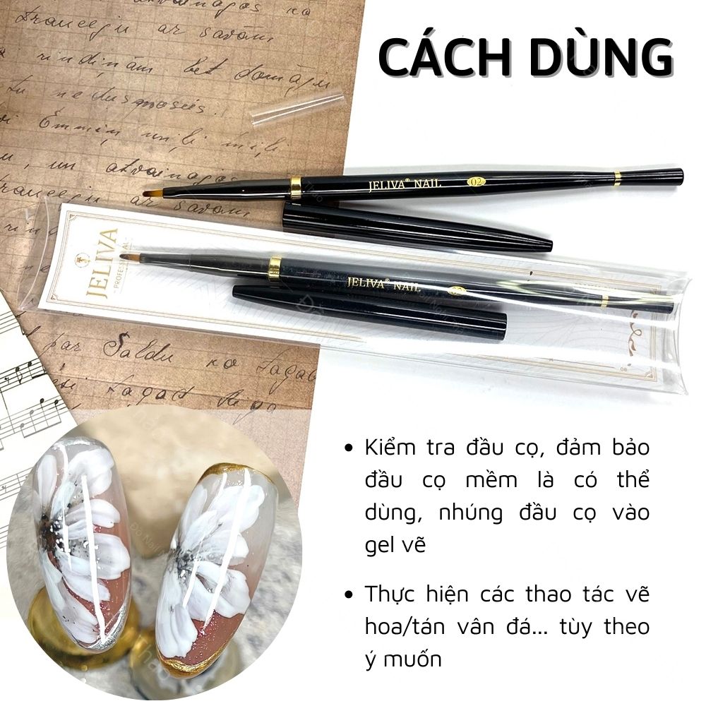 Cọ hoa cúc vẽ móng nail số 02 Nghi Thảo