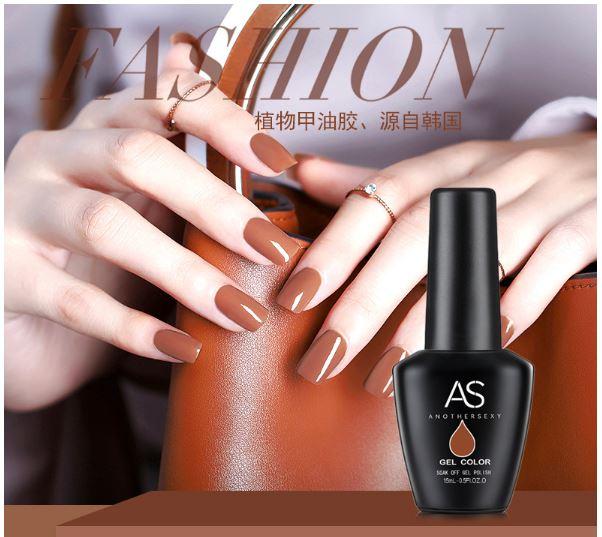 Sơn móng gel AS set 6 màu nâu sữa SZ