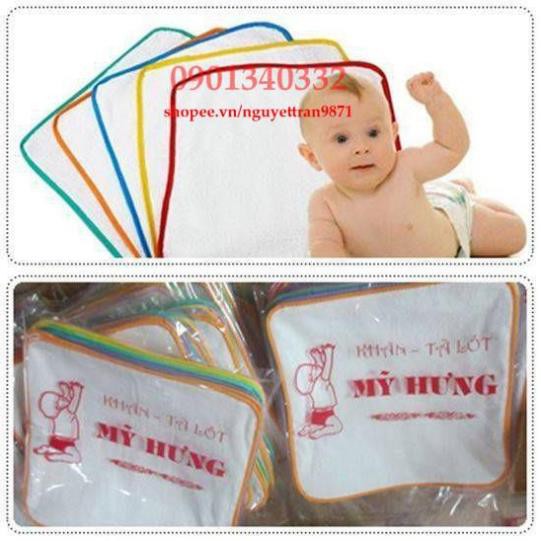 [HCM]Combo 10 tã vải sơ sinh chống thấm và 10 tã dán sơ sinh (doremon giấy)