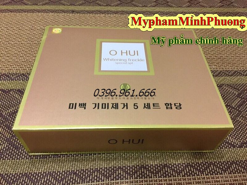 Bộ mỹ phẩm OHUI cao cấp Hàn Quốc ( Bộ 5 sản phẩm ngăn ngừa nám, tàn nhang, làm trắng da )