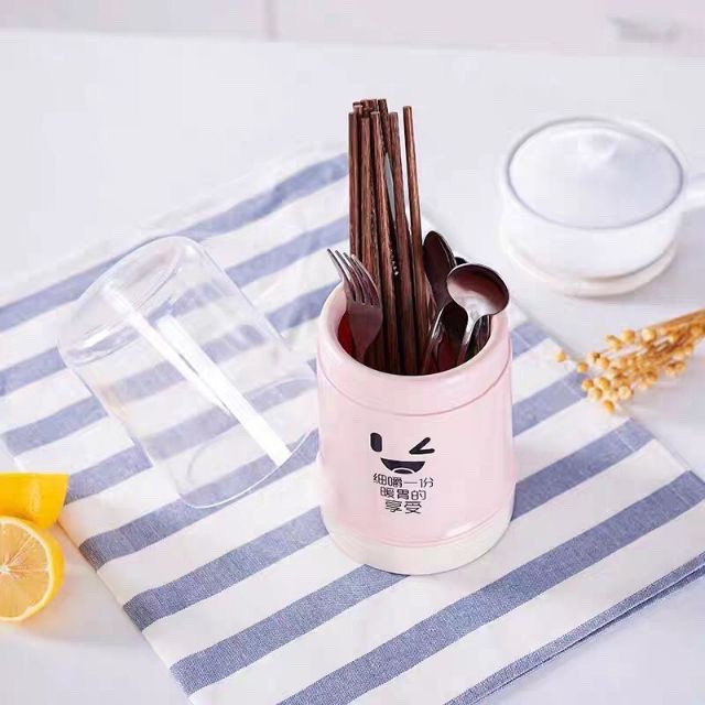 ỐNG CẮM MUỖNG THÌA CÓ NẮP ĐỂ BÀN