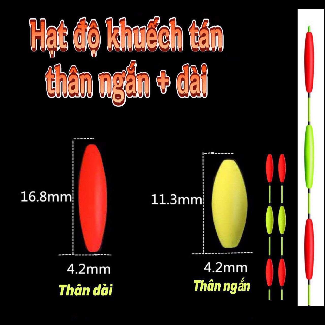 Hạt Độ Tăm Phao Nhiều Kích Thước - PTH008