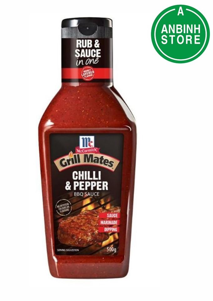 Bbq mccormick grill mates 500gr - chili & pepper