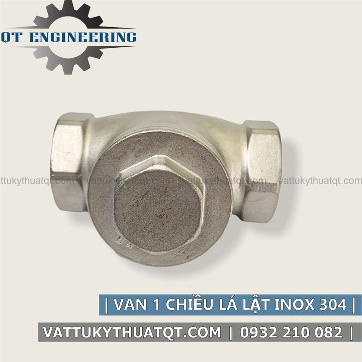 Van 1 Chiều Lá Lật Inox 304 (Nối Ren) - DN32,DN42,DN50 - VATTUKYTHUATQT.COM