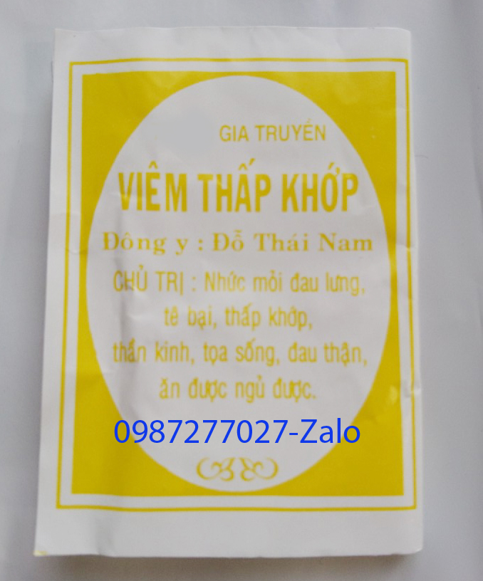 [Đông y-Chính gốc] 100 Gói Thấp khớp Đỗ Thái Nam (bì màu vàng-loại 20 viên)