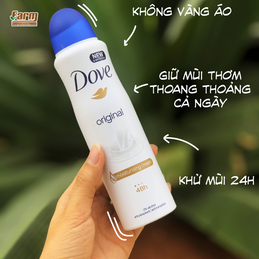 Xịt khử mùi Dove - Hàng Mỹ 150ml