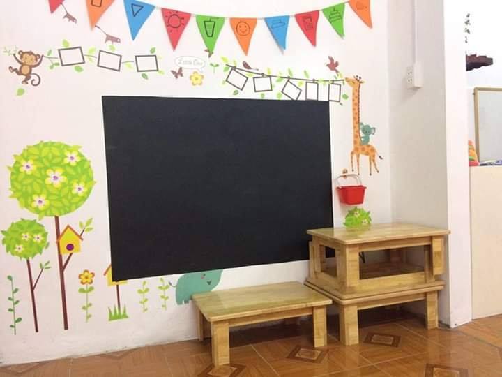 Decal bảng phấn dán tường dài 1,2m cao 0.5m