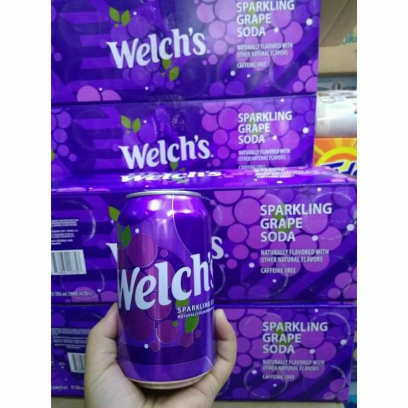 1 Lon Nước ngọt nho Welch Mỹ lon 355ml
