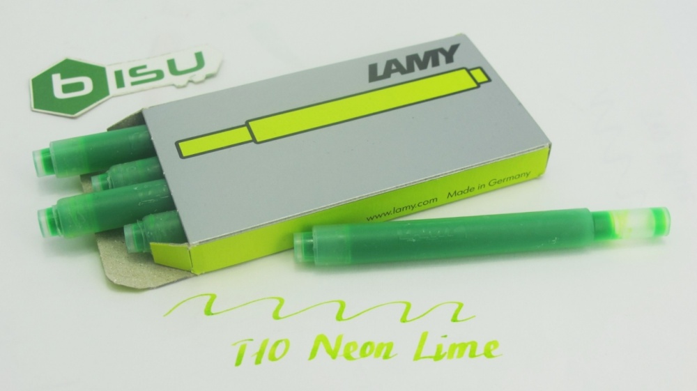 (05 ống) Mực Lamy - T10 - Lá mạ Neon Lime