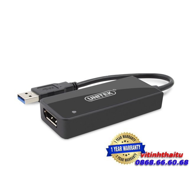 Cáp USB 3.0 - Displayport Unitek (Y - 3703)