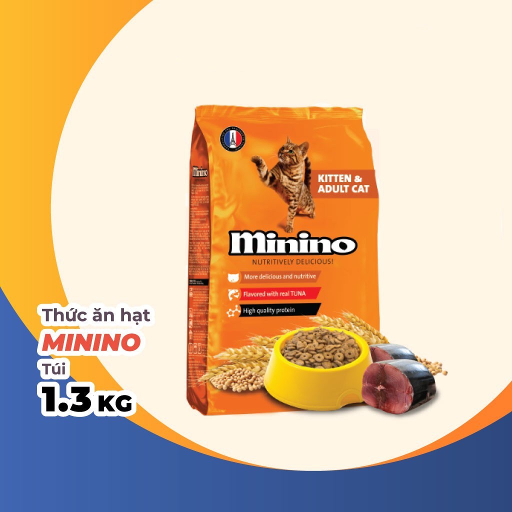 MININO 1,3KG- THỨC ĂN CHO MÈO (GÓI SIÊU TIẾT KIỆM)