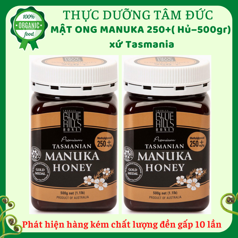 Mật ong Manuka Bluehills 250+ 500g [ Nhập khẩu Úc]