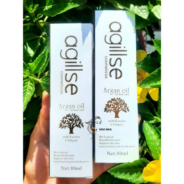 Tinh dầu siêu dưỡng tóc Agillse Argan Oil 80ml