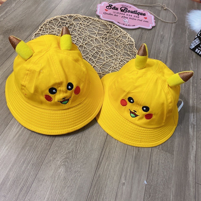 Nón vành pikachu cho bé - mũ vành dể thương