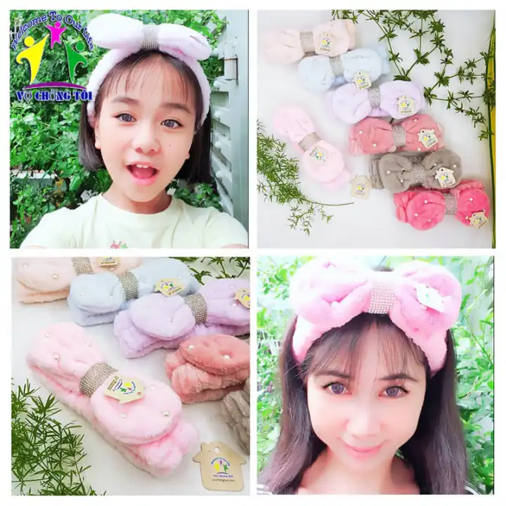 Băng đô bờm turban rửa mặt BD01 - hình 4
