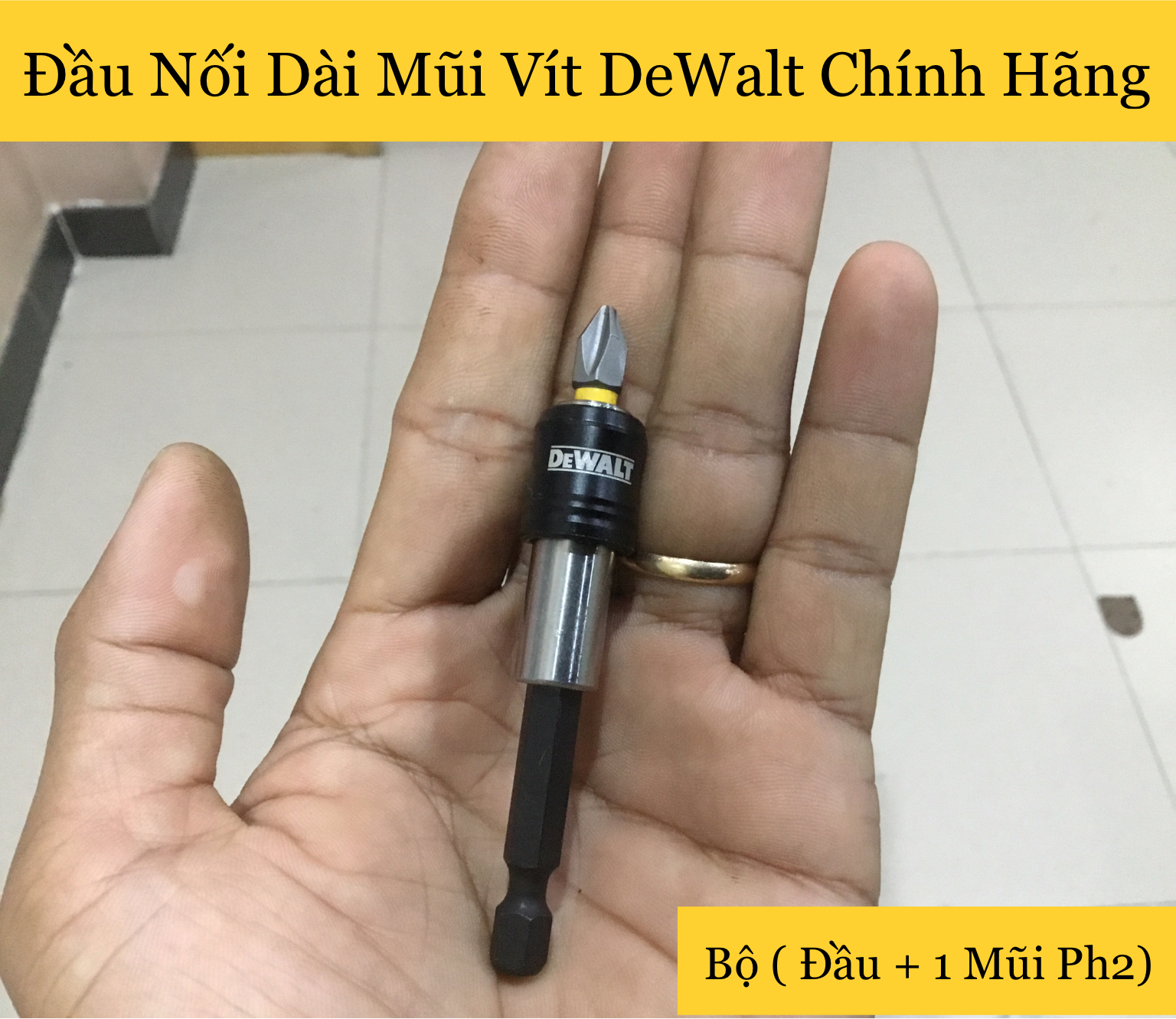 [HCM]Đầu Nối Dài Mũi Vít DeWalt Từ Mạnh