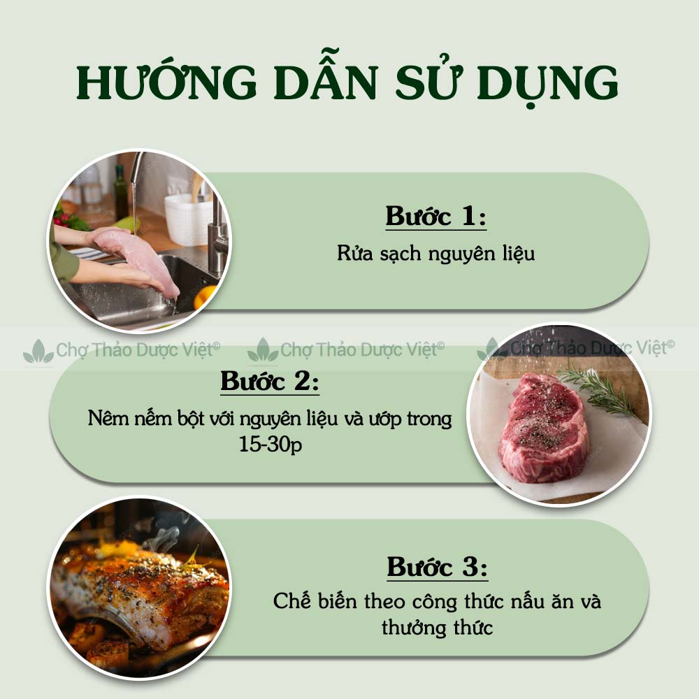 Bột sả nguyên chất 500g (Bột khử mùi, gia vị nấu ăn) - Chợ Thảo Dược Việt