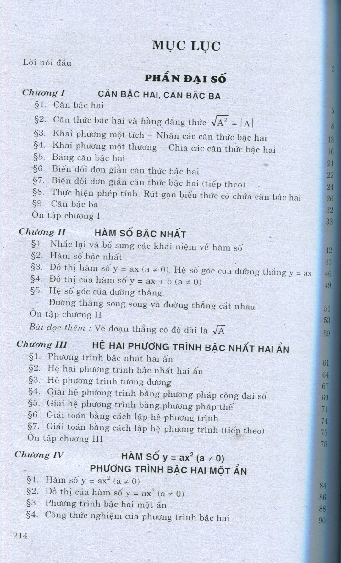 Toán cơ bản và nâng cao 9 - Tập 2