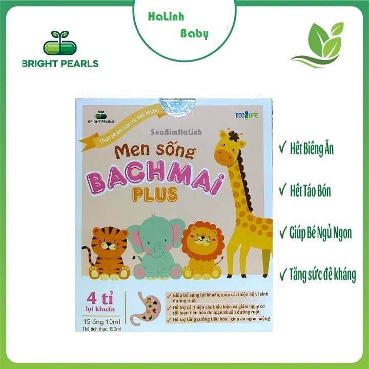 Men Sống Bạch Mai Plus 150ml [15 ống x 10ml] mẫu mới nhất