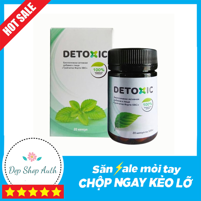 Viên Uống DETOXIC Của Nga Tiêu diệt ký sinh trùng, Cải thiện hệ tiêu hóa, Ngăn Ngừa Hôi Miệng Hộp 20 viên