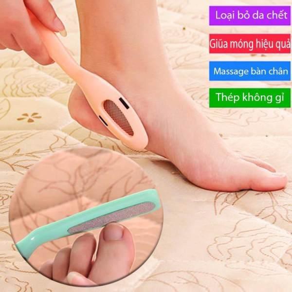 [New Arrival] Stainless steel heel scrubber with plastic handle