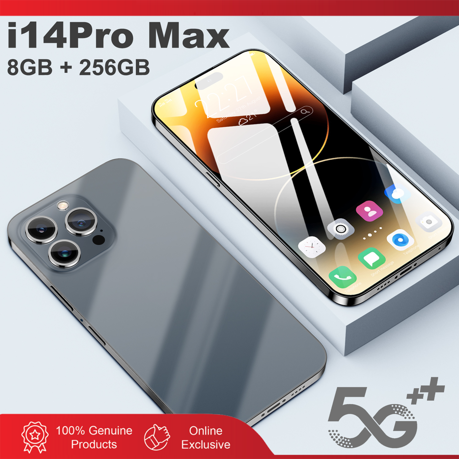 Điện thoại CHÍNH HÃNG i14 Pro max Deal Điện Tử Giảm Đến 50% điện thoại Miễn phí vận chuyển Bán điện thoại di động bộ nhớ lớn 8+256 GB điện thoại Hệ điều hành Android Inch không thấm nước điện thoại đt giá học sinh