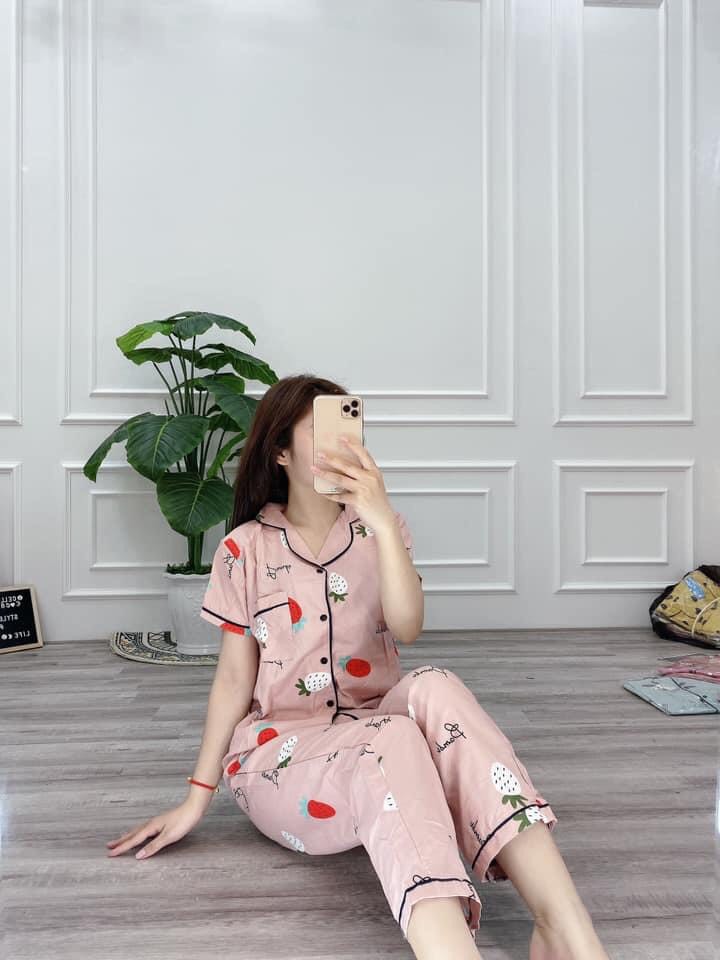 bộ ngủ nữ pijama chất kate loại 1