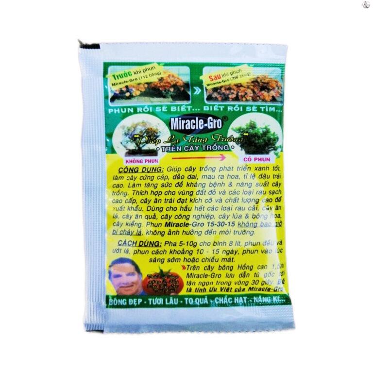 Phân bón lá Miracle-Gro 15-30-15 USA 10gram