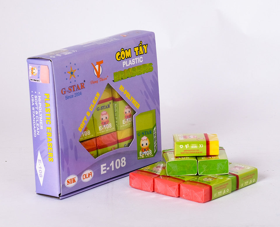 Gôm tẩy chì Gstar E108 nhiều màu