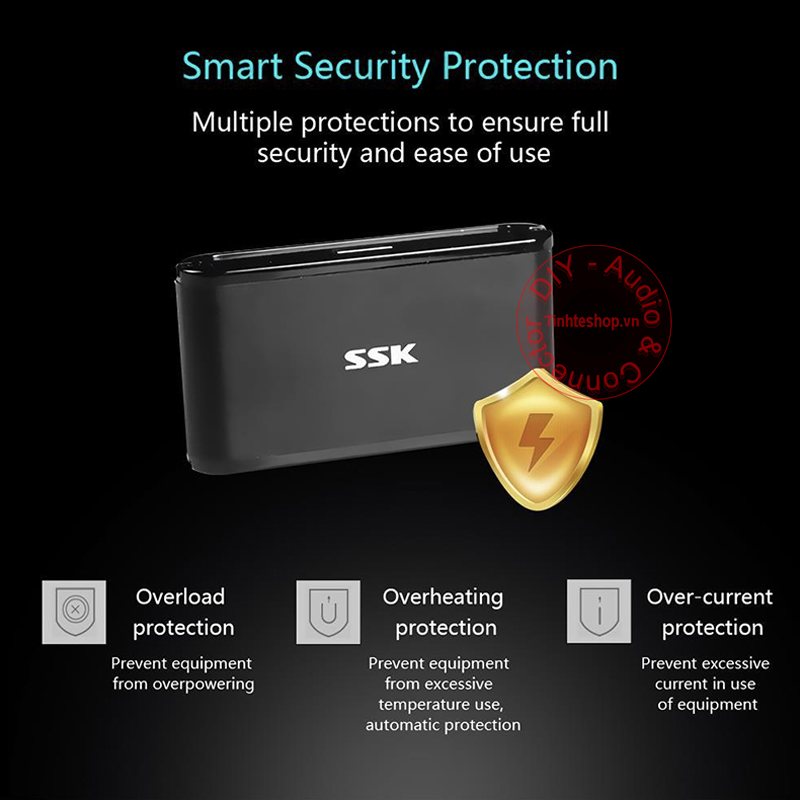 Đầu đọc thẻ nhớ SD Micro SD TF CF USB 3.0 - Reader card all in one USB 3.0 SSK SCRM-630