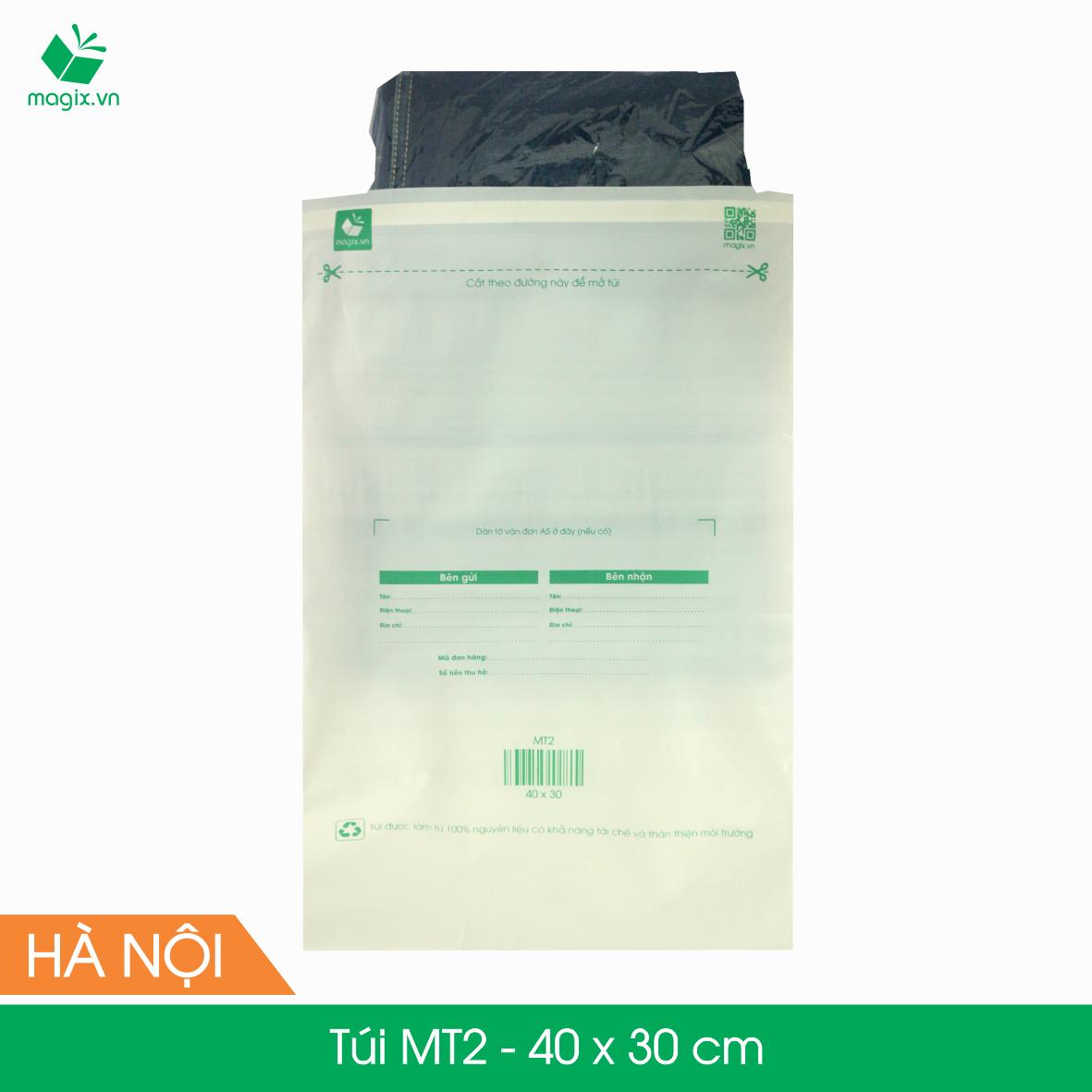 MT2 - 40x30 cm - 50 Túi nilon (tự phân hủy sinh học) đóng hàng