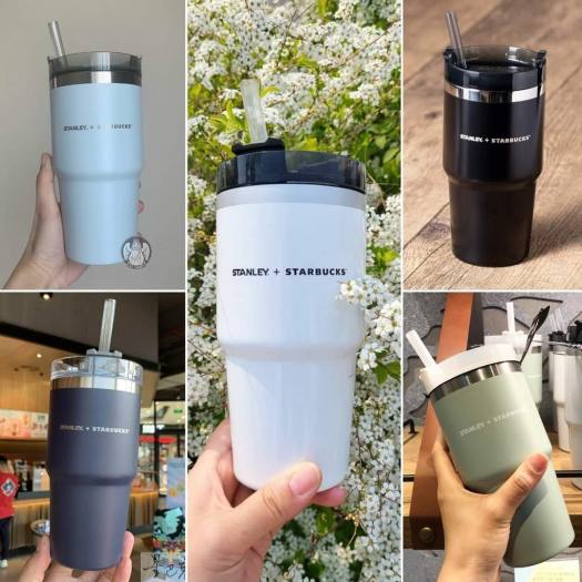 Ly giữ nhiệt ruột inox stanley+starbucks , ly giữ nhiệt , ly giữ nhiệt kèm ống hút , bình giữ nhiệt cao cấp inox , bình giữ nhiệt cao cấp inox 304 an toàn sức khoẻ , cao cấp dung tích 600ml kèm ống hút nhựa an toàn cho sức khỏe