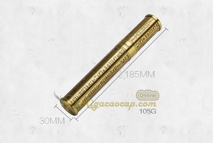 High-End Copper Sculpture Cigar Tube For 1 Cigar
