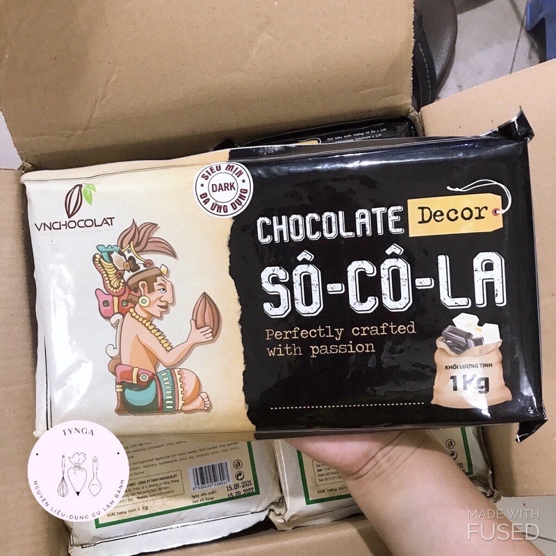 [Freeship + Quà Tặng 10k ]Socola tảng VnChocolat Decor 1kg