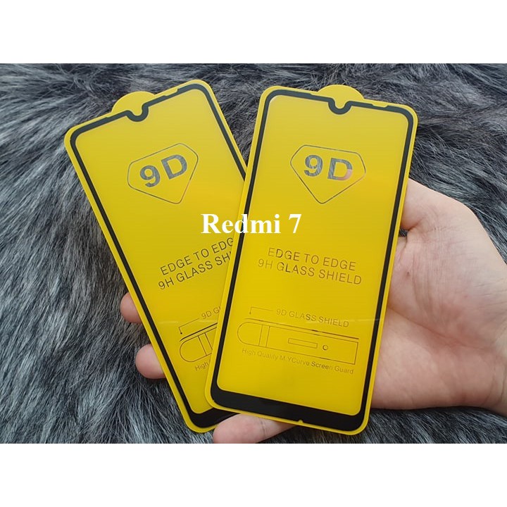 Kính cường lực Xiaomi Redmi 7 full màn