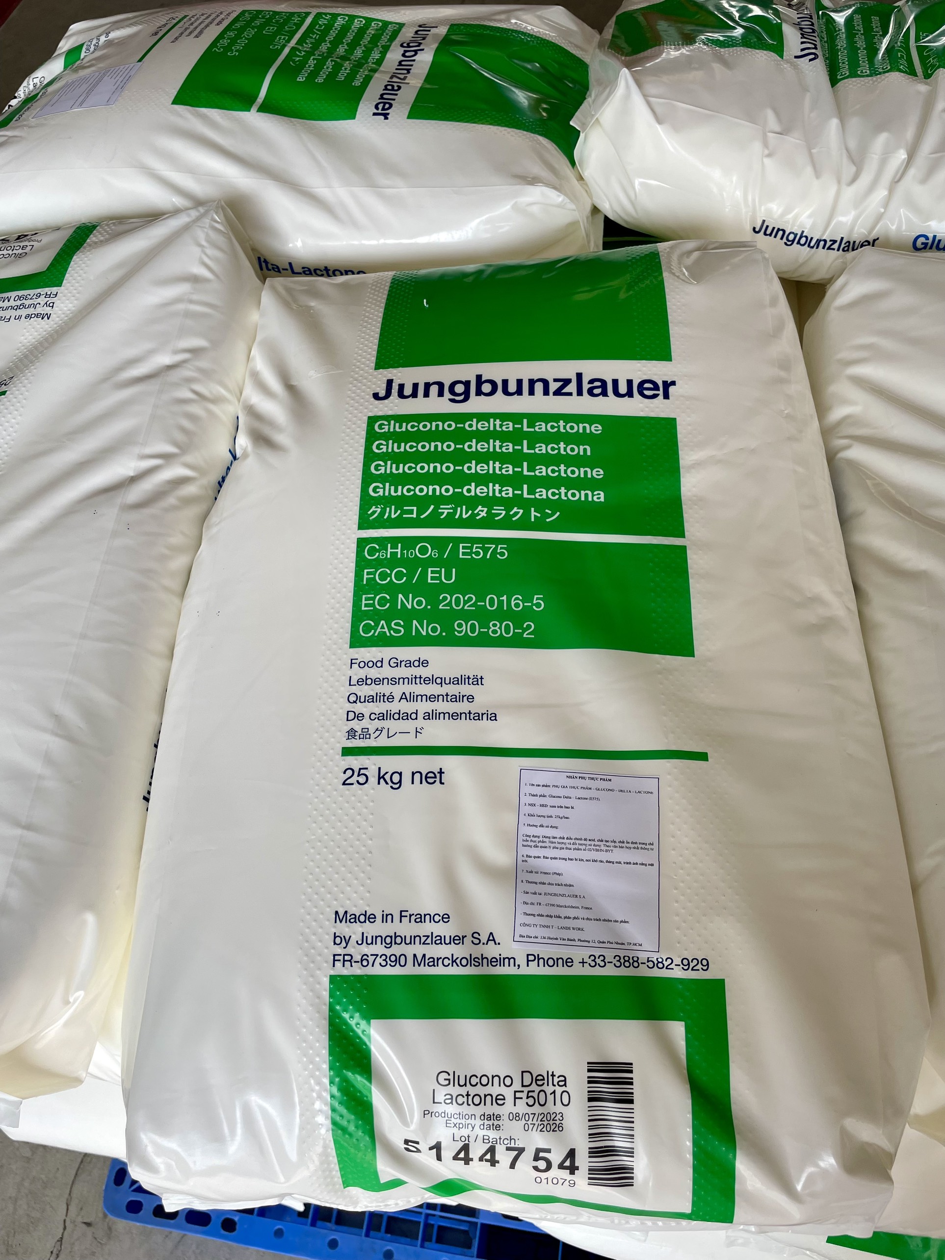 Phụ gia thực phẩm Đường nho Jungbunzlauer 1kg – Dùng cho sản xuất đậu hũ, đậu phụ, hàng nhập Pháp