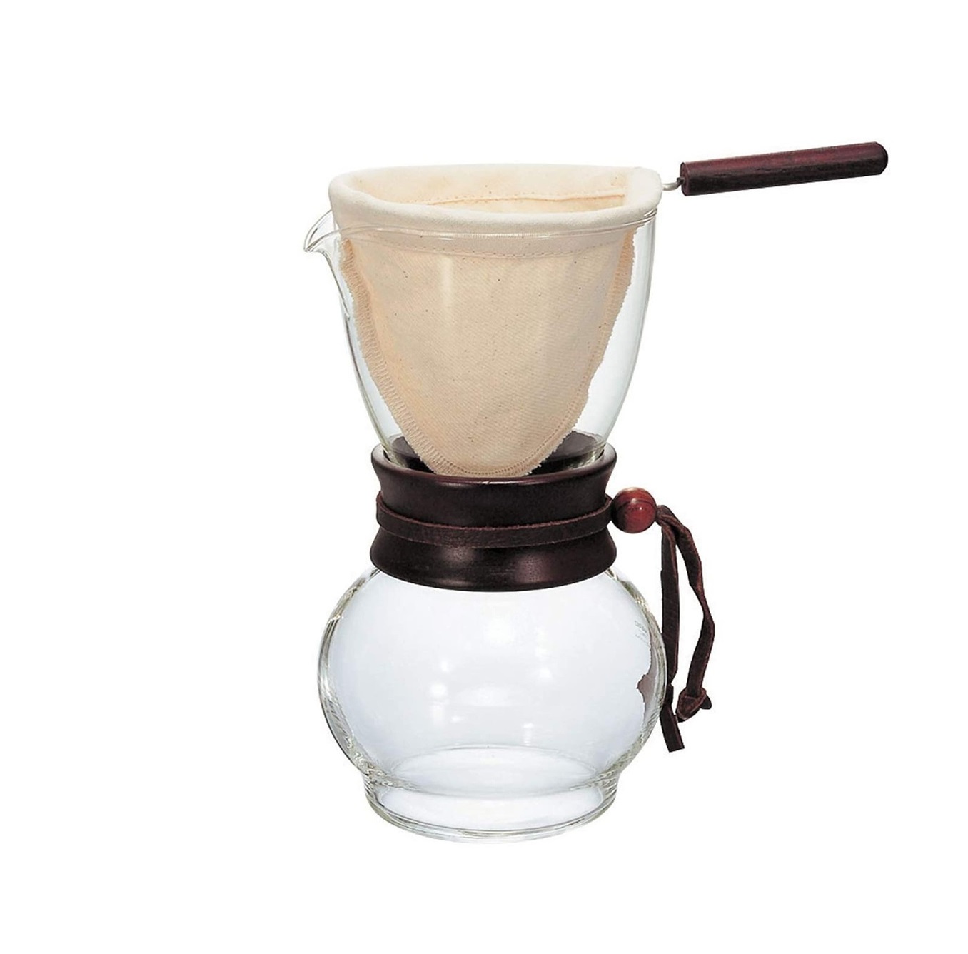 Bình pha cà phê vợt hario drip pot wood neck