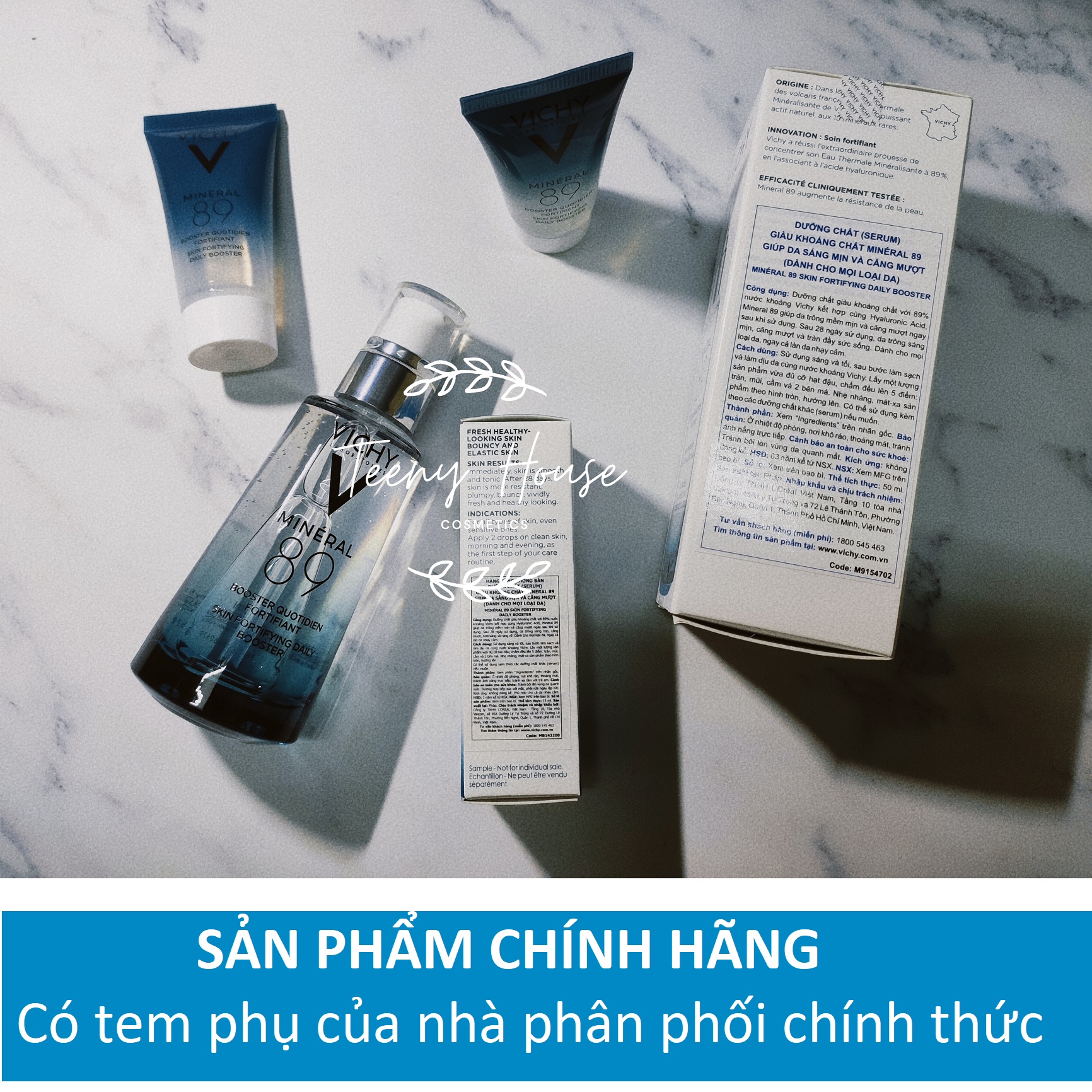 [Chiết-Minisize] Serum cấp nước, phục hồi da Vichy Mineral 89