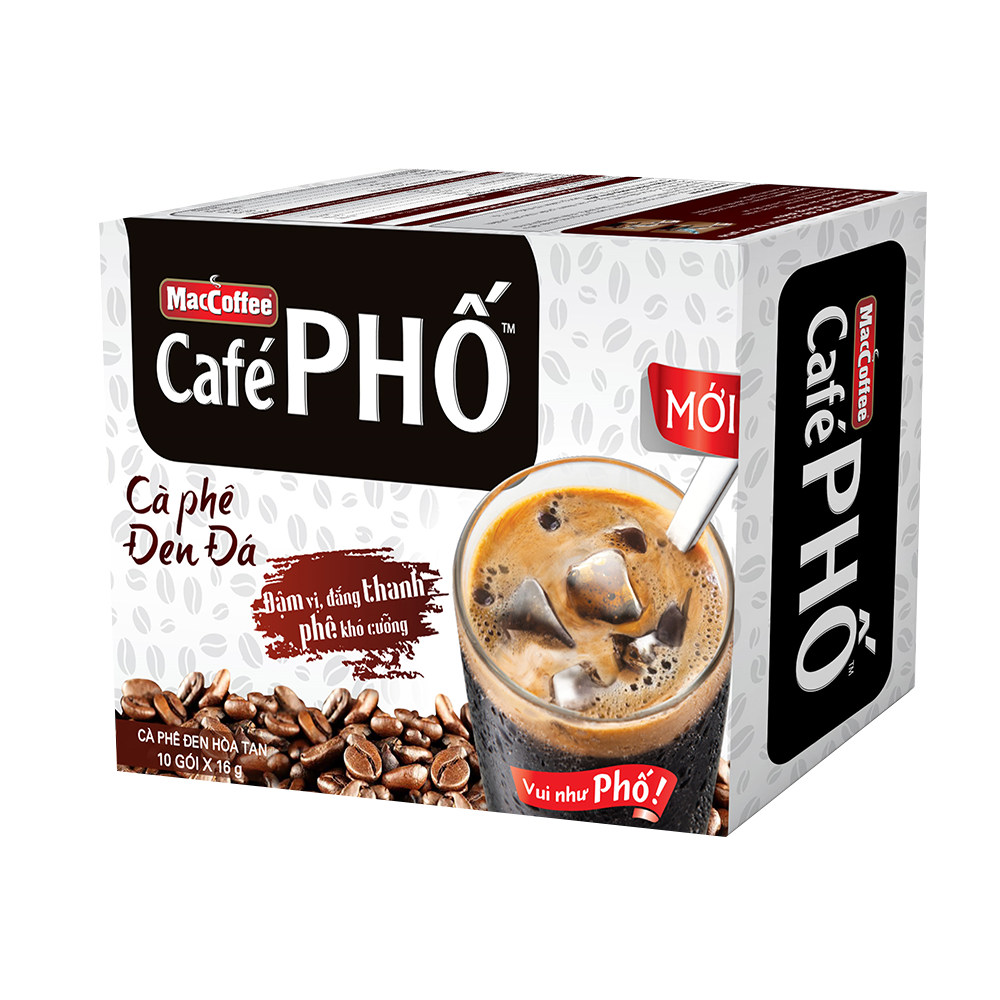 Combo of 2 Boxes of Black Street Coffee Iced - Maccoffee (Box of 10 Packs X 16g)
