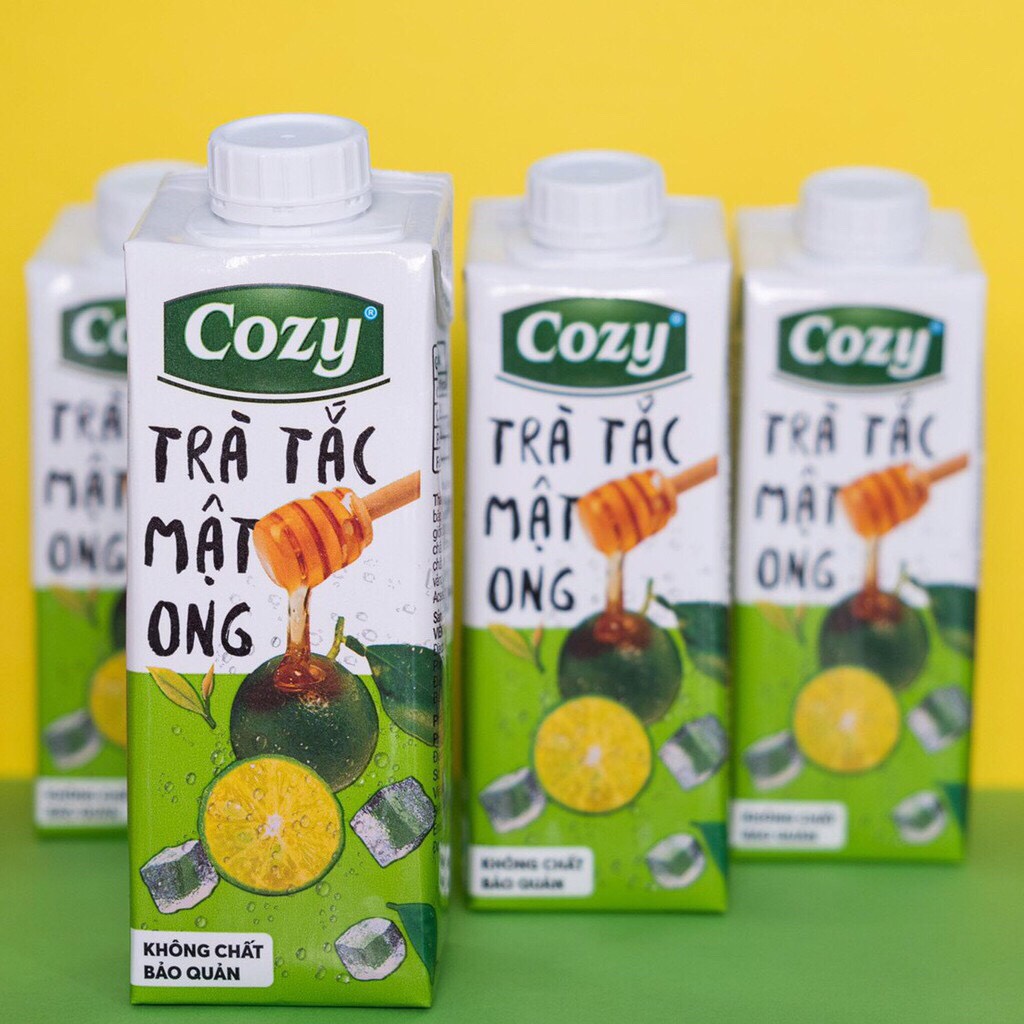 [HCM]Lốc 4 Hộp Trà Cozy 225ml