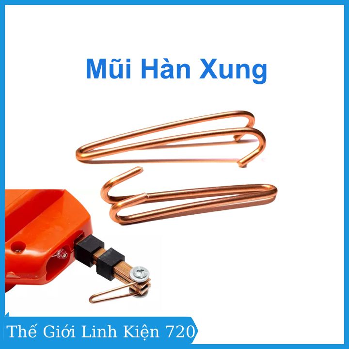 Bộ 10 mũi hàn xung dễ dàng thay thế sử dụng
