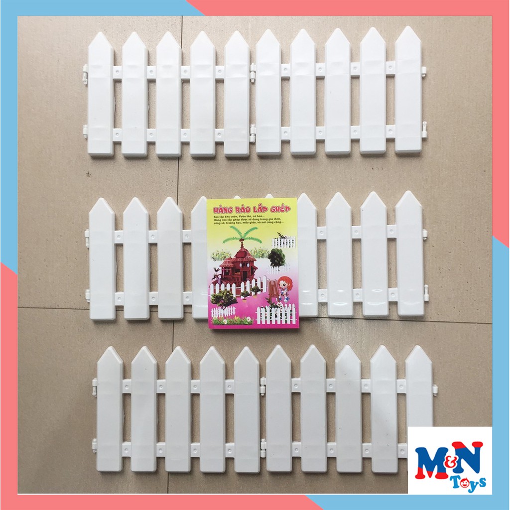 Combo 5 bộ hàng rào nhựa 1m6 cao 20cm.