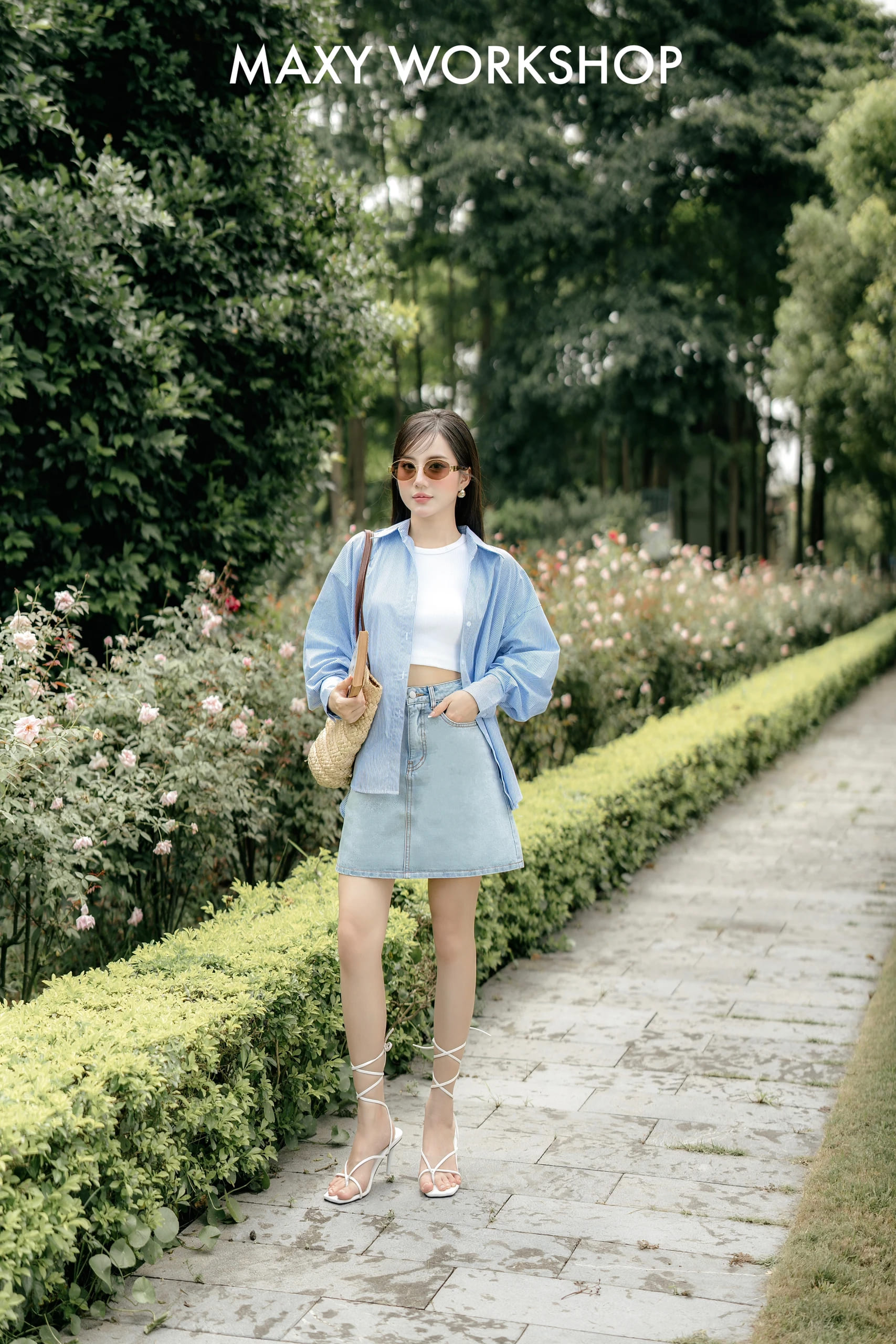 Áo sơ mi nữ tay dài dáng rộng Oversize Shirt Maxy Workshop
