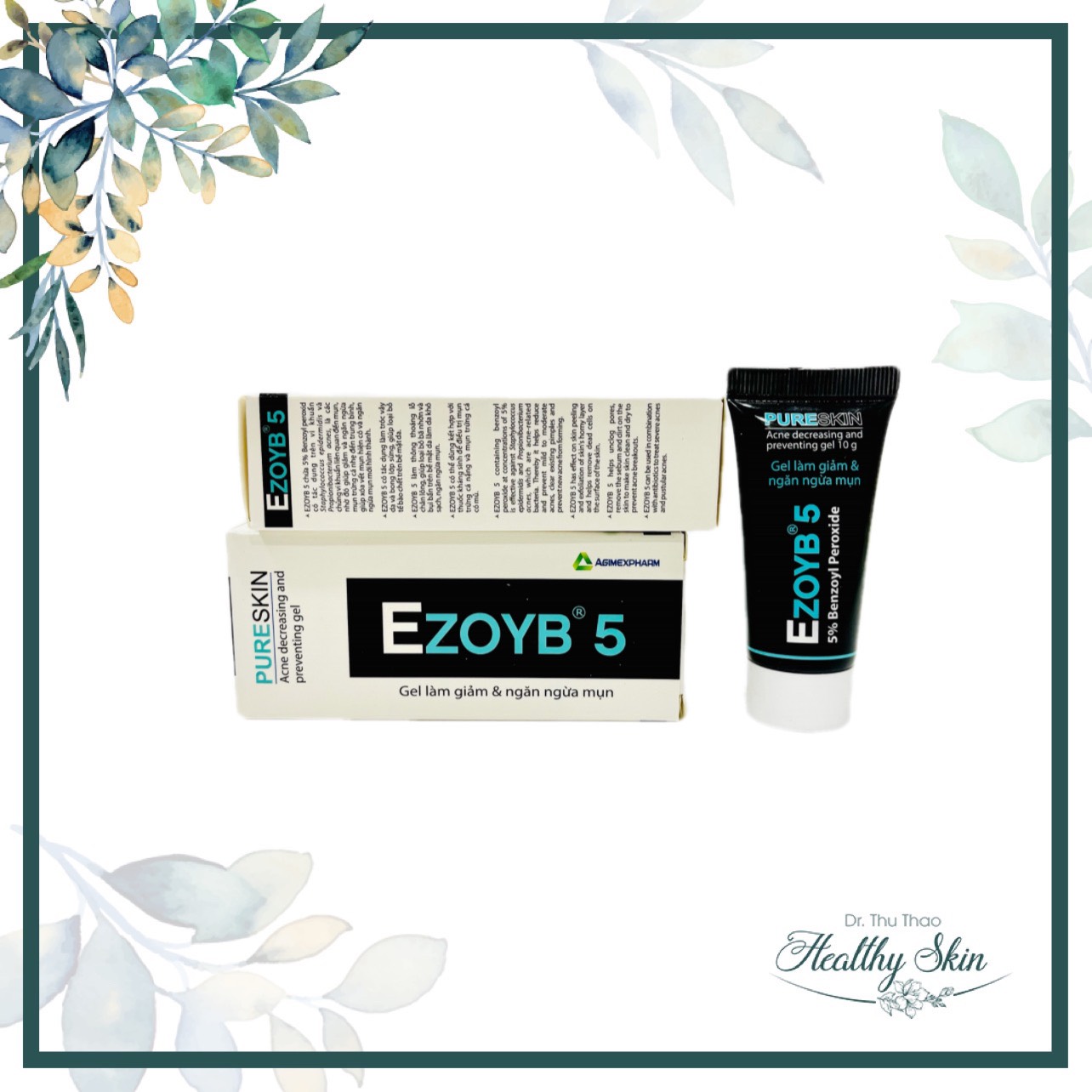 [10g] GEL GIẢM MỤN  EZOYB 5 (BENZOYL PEROXIDE - BPO 5%)