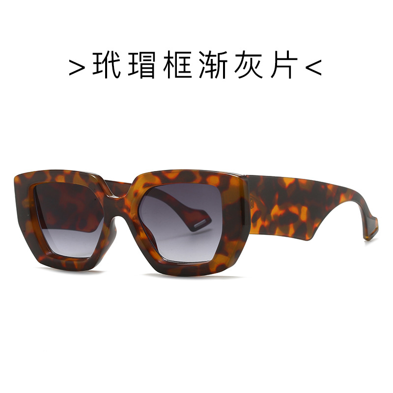 Kính râm gọng vuông thời trang 86320 kính râm nữ chụp ảnh đường phố gọng dày ins kính râm cá tính gió