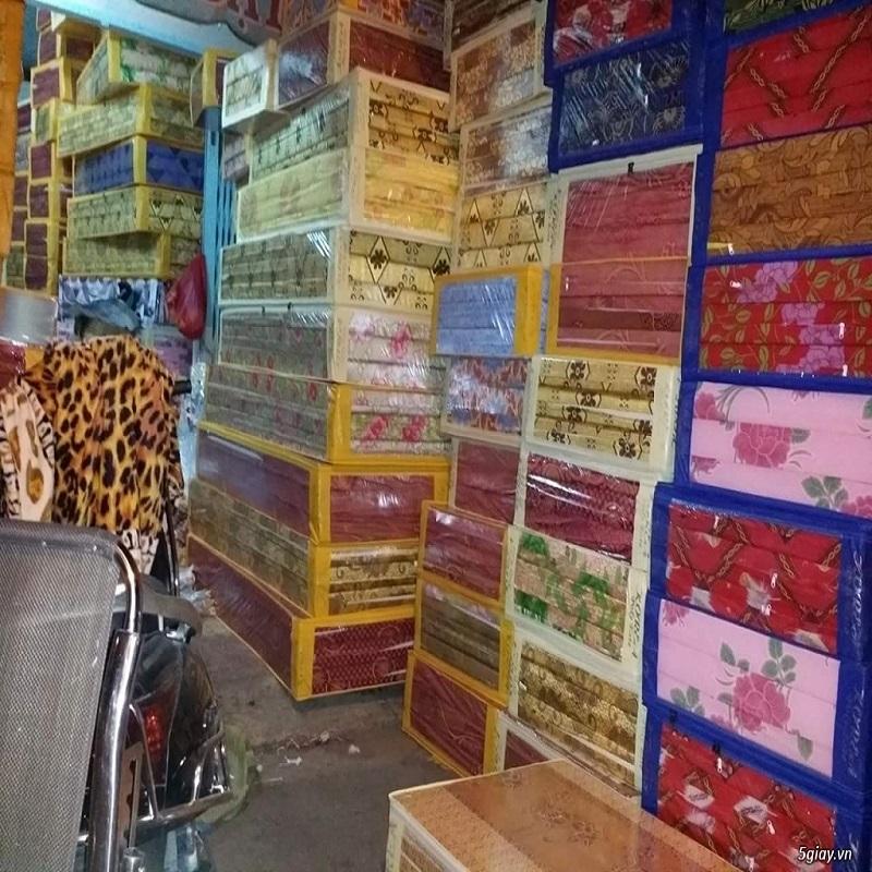 Nệm PE Gấp 3 Hàn Quốc Áo Gấm Valize Cao Cấp. 100x200x5CM