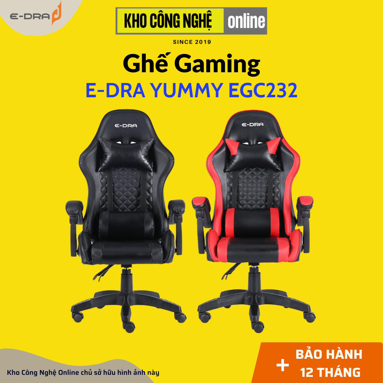 Ghế Game E-Dra Yummy EGC232 (Hàng chính hãng)