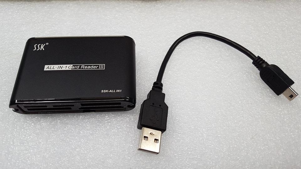Đầu đọc thẻ nhớ đa năng SSK All In 1 Card Reader, đọc được tất cả thẻ