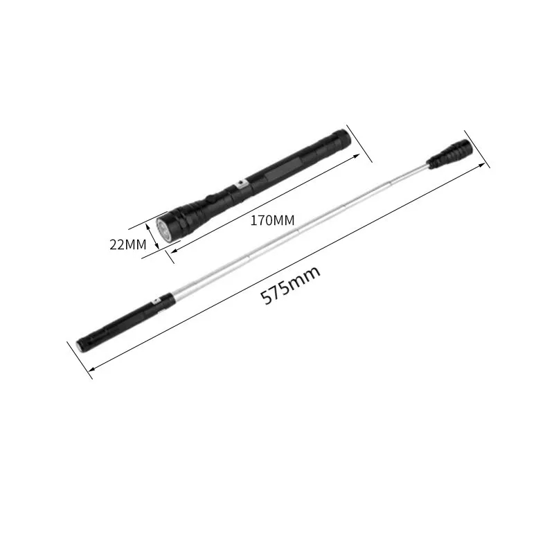 (TẶNG  PIN  )  Đèn Pin Đa Năng kéo dài  007 Có Nam Châm -- đèn pin kéo dài cam tay  - đèn bão - đèn cắm trại dã ngoại